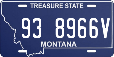 MT license plate 938966V
