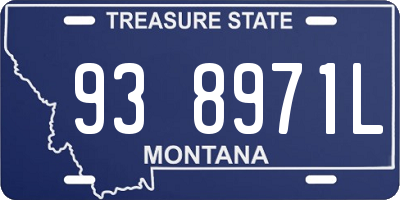 MT license plate 938971L
