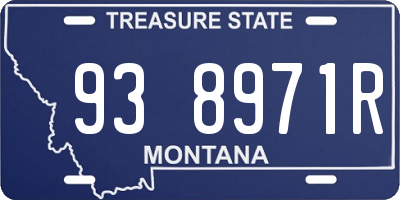 MT license plate 938971R