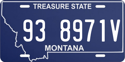 MT license plate 938971V