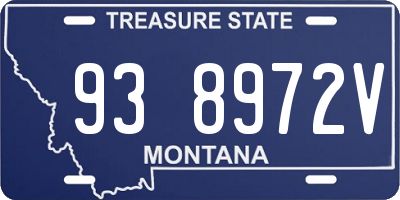 MT license plate 938972V