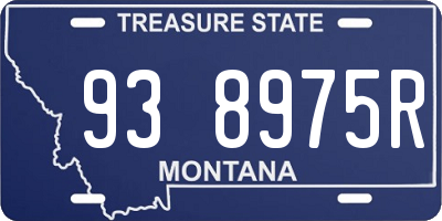 MT license plate 938975R
