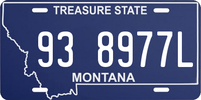 MT license plate 938977L