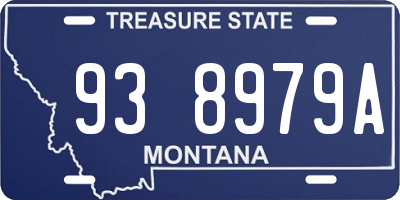MT license plate 938979A