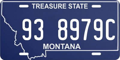 MT license plate 938979C