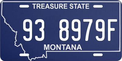 MT license plate 938979F