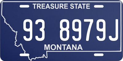 MT license plate 938979J