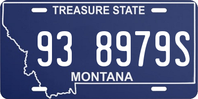 MT license plate 938979S