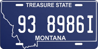 MT license plate 938986I