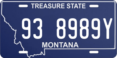 MT license plate 938989Y