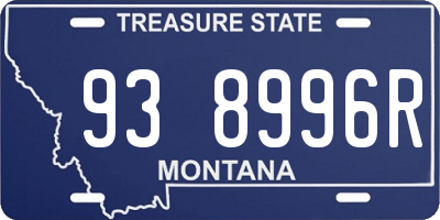 MT license plate 938996R