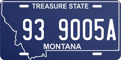 MT license plate 939005A