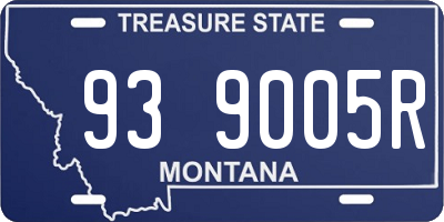 MT license plate 939005R