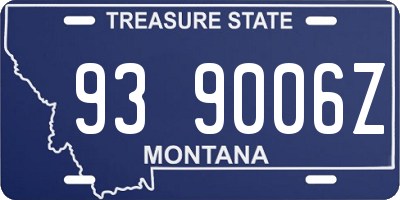 MT license plate 939006Z