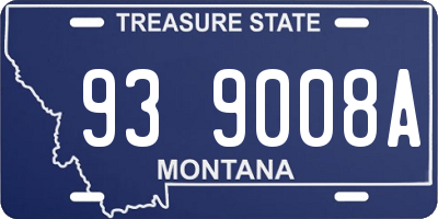 MT license plate 939008A