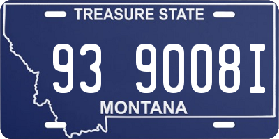 MT license plate 939008I