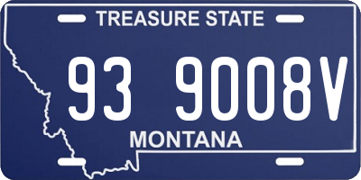MT license plate 939008V