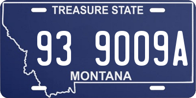 MT license plate 939009A