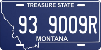MT license plate 939009R