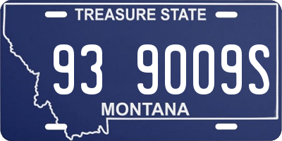 MT license plate 939009S