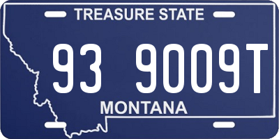 MT license plate 939009T