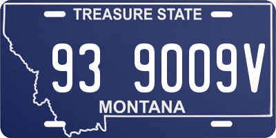 MT license plate 939009V