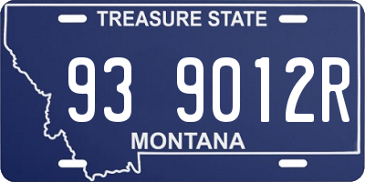 MT license plate 939012R