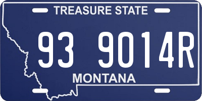 MT license plate 939014R