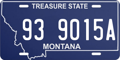 MT license plate 939015A