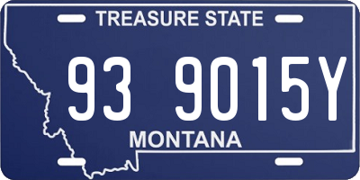 MT license plate 939015Y