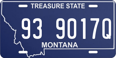 MT license plate 939017Q