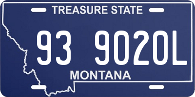 MT license plate 939020L