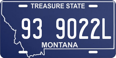 MT license plate 939022L