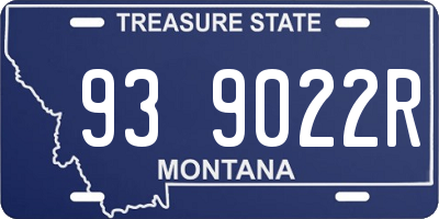 MT license plate 939022R