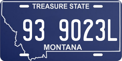 MT license plate 939023L
