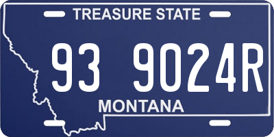 MT license plate 939024R