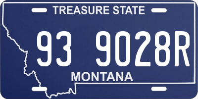 MT license plate 939028R