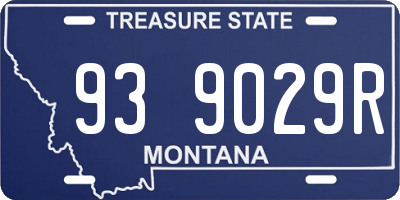 MT license plate 939029R