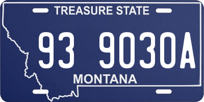 MT license plate 939030A