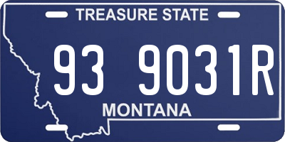 MT license plate 939031R