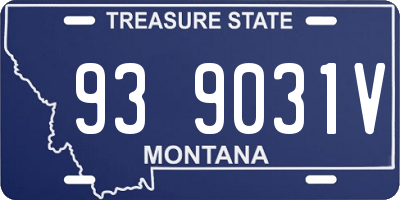 MT license plate 939031V