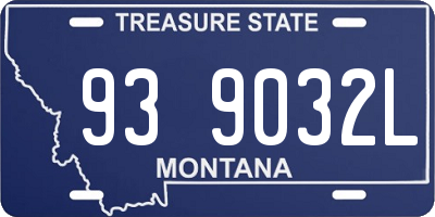 MT license plate 939032L