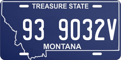 MT license plate 939032V