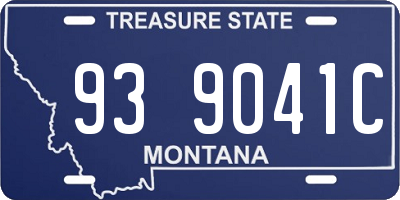 MT license plate 939041C