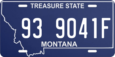 MT license plate 939041F