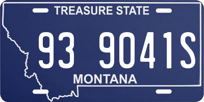 MT license plate 939041S