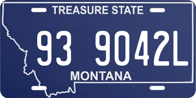 MT license plate 939042L