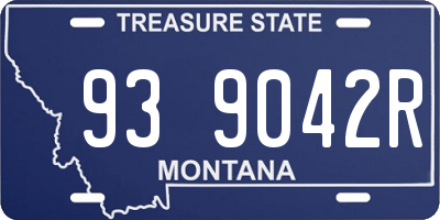 MT license plate 939042R
