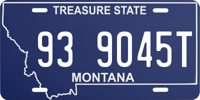 MT license plate 939045T