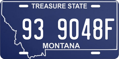 MT license plate 939048F